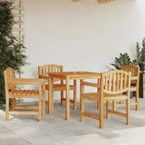 Sedie da Giardino 4 pz 58x59x88 cm in Legno Massello di Teak