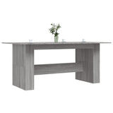 Tavolo da Pranzo Grigio Sonoma 180x90x76 cm Legno Multistrato