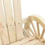 Sedie da Giardino Adirondack 4 pz in Legno Massello di Abete