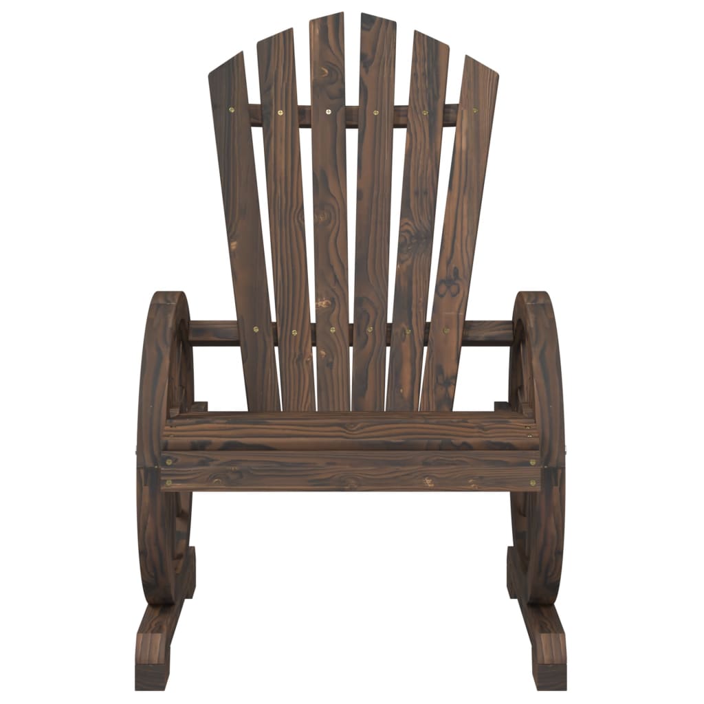 Sedie da Giardino Adirondack 4 pz in Legno Massello di Abete