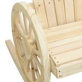 Sedie a Dondolo Adirondack 2 pz in Legno Massello di Abete