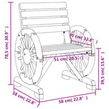 Sedie da Giardino 4 pz in Legno Massello di Abete