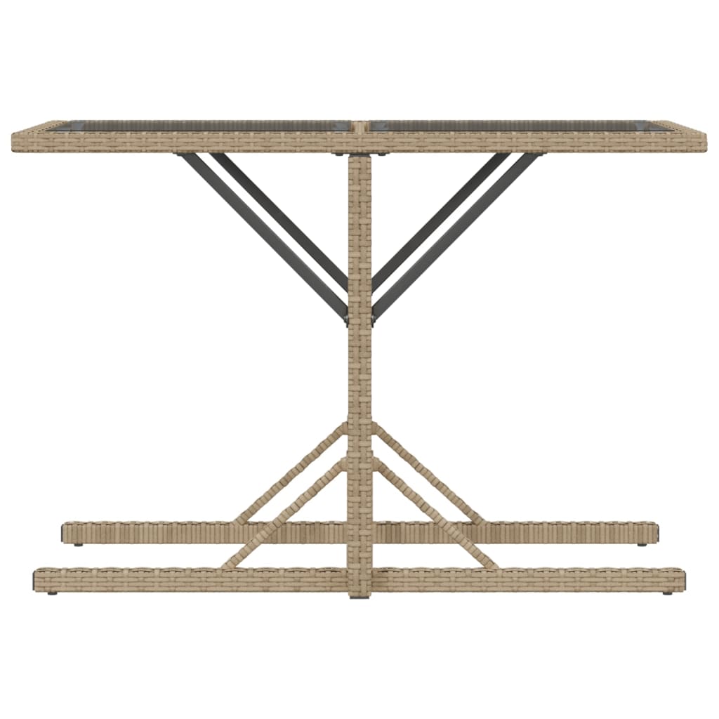 Set da Bistrò 3 pz con Cuscini Beige in Polyrattan