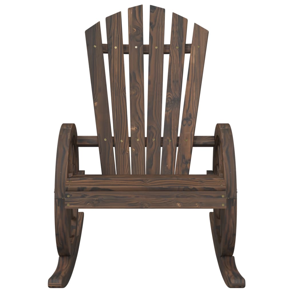 Sedia a Dondolo Adirondack in Legno Massello di Abete