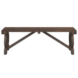 Panca da Giardino 115 cm in Legno Massello di Abete