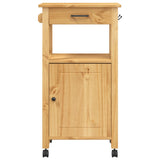 Carrello da Cucina MONZA 48x40x90 cm in Legno Massello di Pino