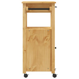 Carrello da Cucina MONZA 48x40x90 cm in Legno Massello di Pino