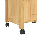 Carrello da Cucina MONZA 48x40x90 cm in Legno Massello di Pino