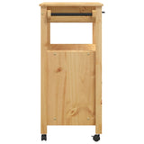 Carrello da Cucina MONZA 84x40x90 cm in Legno Massello di Pino