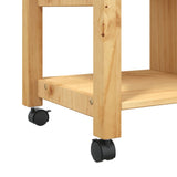 Carrello da Cucina MONZA 84x40x90 cm in Legno Massello di Pino