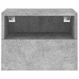 Mobili TV Muro 2pz Grigio Cemento 40x30x30 cm Legno Multistrato