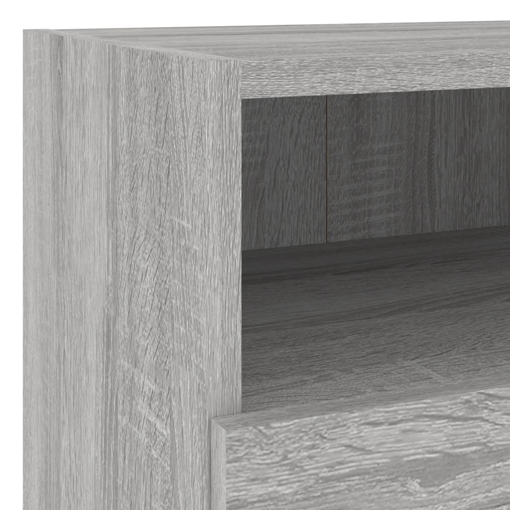 Mobili TV Muro 2pz Grigio Sonoma 40x30x30 cm Legno Multistrato