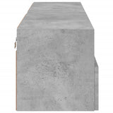 Mobili TV Muro 2pz Grigio Cemento 60x30x30 cm Legno Multistrato