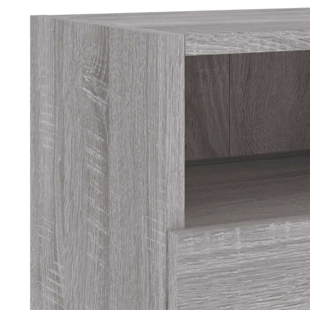 Mobile TV a Parete Grigio Sonoma 60x30x30 cm Legno Multistrato