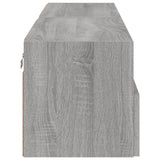 Mobili TV Muro 2pz Grigio Sonoma 60x30x30 cm Legno Multistrato