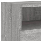 Mobili TV Parete 2pz Grigio Sonoma 80x30x30cm Legno Multistrato