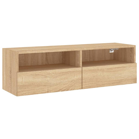 Mobile TV Parete Rovere Sonoma 100x30x30cm in Legno Multistrato