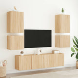 Mobile TV Parete Rovere Sonoma 40,5x30x40 cm Legno Multistrato