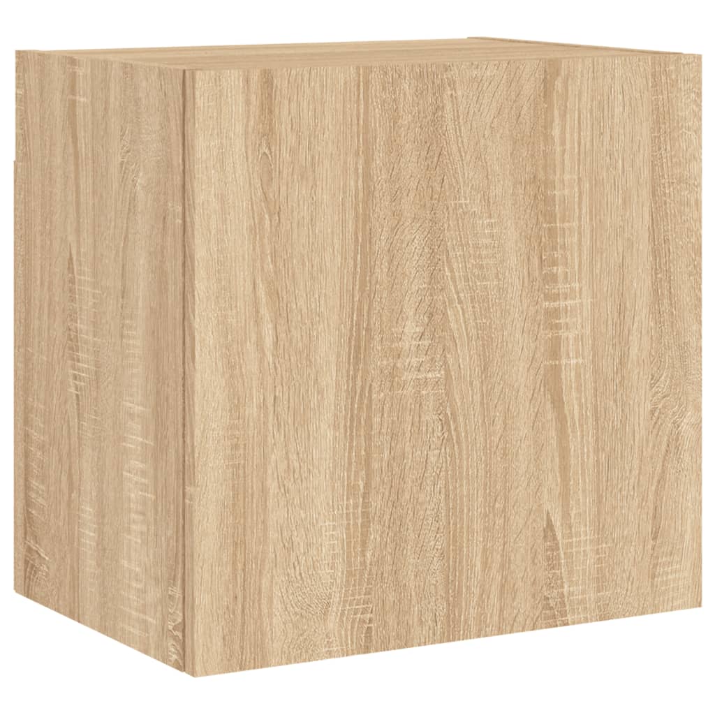 Mobili TV Muro 2pz Rovere Sonoma 40,5x30x40cm Legno Multistrato