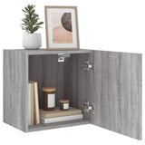 Mobili TV Muro 2pz Grigio Sonoma 40,5x30x40cm Legno Multistrato