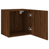 Mobile TV Parete Rovere Marrone 40,5x30x40 cm Legno Multistrato