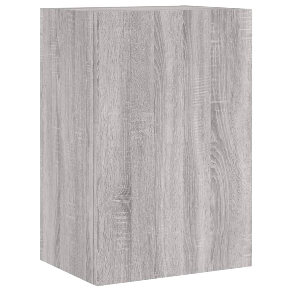 Mobili TV Muro 2pz Grigio Sonoma 40,5x30x60cm Legno Multistrato