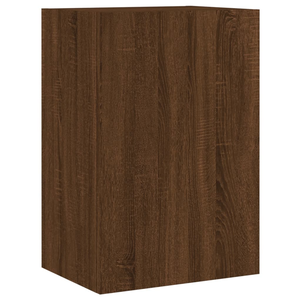 Mobili TV Muro 2 pz Rovere Marrone 40,5x30x60 Legno Multistrato