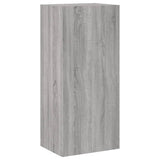 Mobile TV Parete Grigio Sonoma 40,5x30x90 cm Legno Multistrato