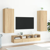 Mobile TV Parete Rovere Sonoma 40,5x30x102 cm Legno Multistrato