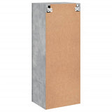 Mobile TV Parete Grigio Cemento 40,5x30x102cm Legno Multistrato