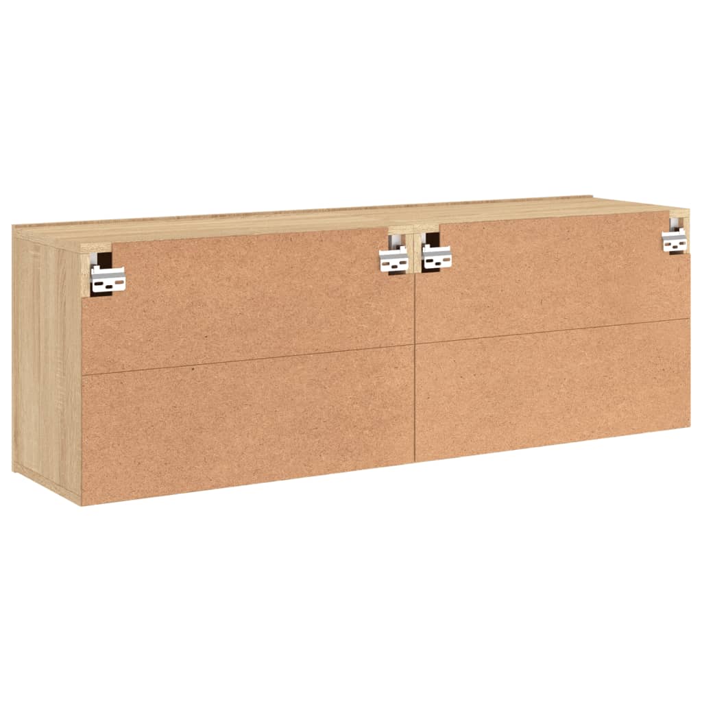 Mobili TV a Parete 2pz Rovere Sonoma 60x30x41 cm