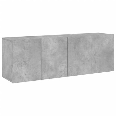 Mobili TV a Parete 2pz Grigio Cemento 60x30x41 cm