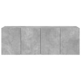 Mobili TV a Parete 2pz Grigio Cemento 60x30x41 cm