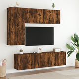 Mobile TV a Parete Rovere Fumo 60x30x41 cm