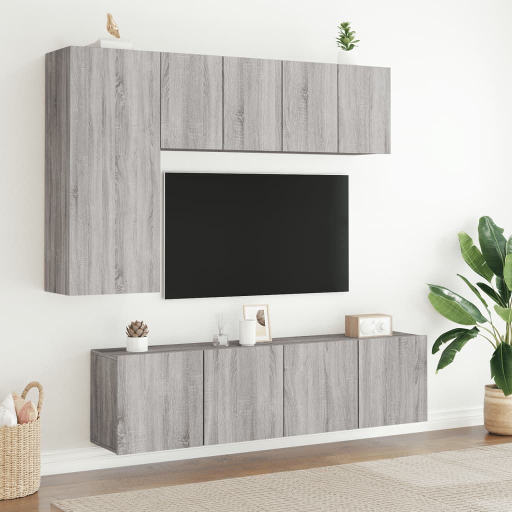 Mobile TV a Parete Grigio Sonoma 60x30x41 cm