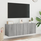 Mobili TV a Parete 2pz Grigio Sonoma 60x30x41 cm