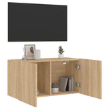 Mobile TV a Parete Rovere Sonoma 80x30x41 cm