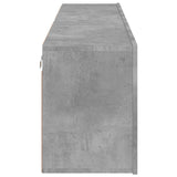 Mobili TV a Parete 2pz Grigio Cemento 80x30x41 cm