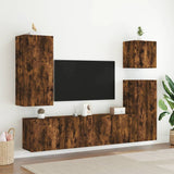 Mobile TV a Parete Rovere Fumo 80x30x41 cm