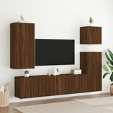 Mobile TV a Parete Rovere Marrone 80x30x41 cm