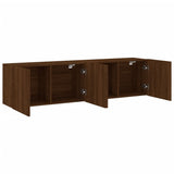 Mobili TV a Parete 2pz Rovere Marrone 80x30x41 cm