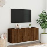 Mobile TV a Parete Rovere Marrone 100x30x41 cm