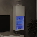 Mobile TV con Luci LED Bianco 40,5x30x102 cm