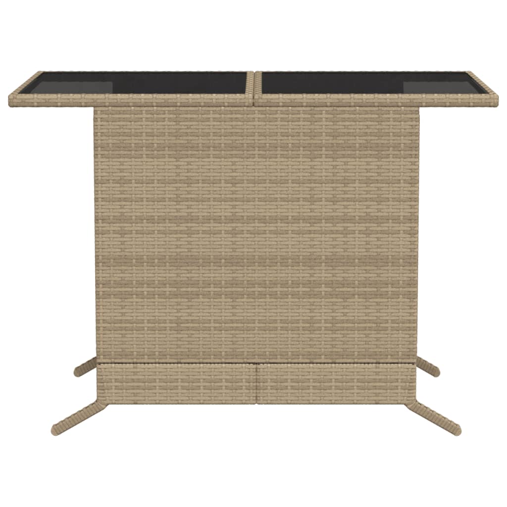 Set da Bistrò 3 pz con Cuscini Beige Misto in Polyrattan