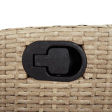 Sedie Reclinabili da Giardino 2pz con Cuscini Beige Polyrattan