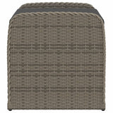 Cassapanca con Cuscino Grigia 80x51x52 cm in Polyrattan