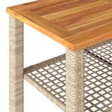 Set Divani da Giardino 4 pz con Cuscini in Polyrattan Beige