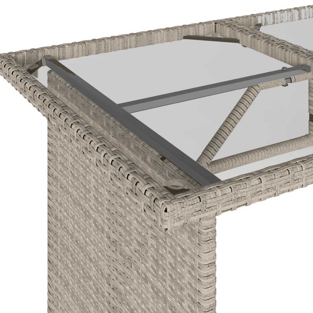 Set da Pranzo da Giardino 2 pz con Cuscini in Polyrattan Grigio