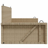 Panchina a Dondolo Beige 119x56x48 cm in Polyrattan