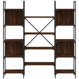 Libreria Rovere Marrone 155,5x24x166,5 cm in Legno Multistrato